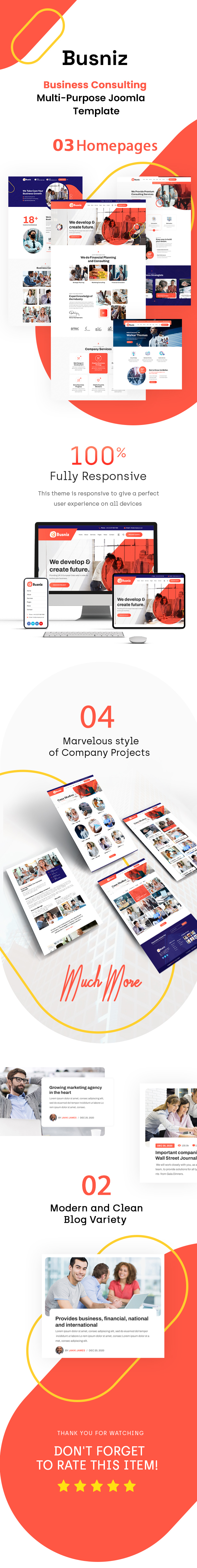 Busniz - Joomla 6 Business Consulting Multi-Purpose Template